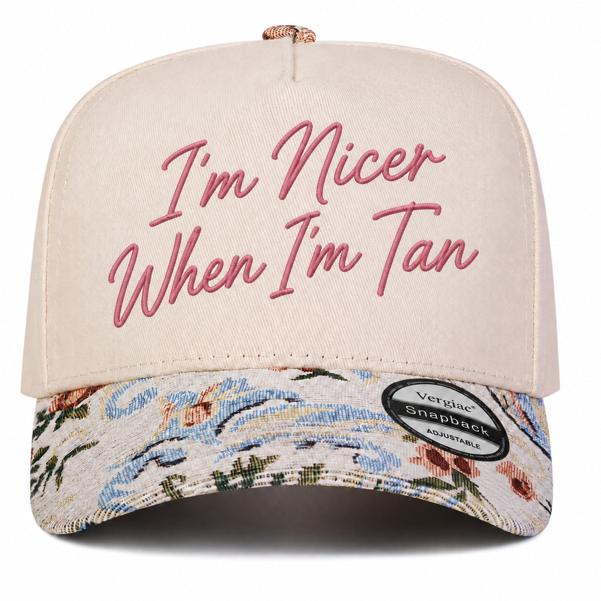 I'm Nicer When I'm Tan 5-Panel Trucker Hat
