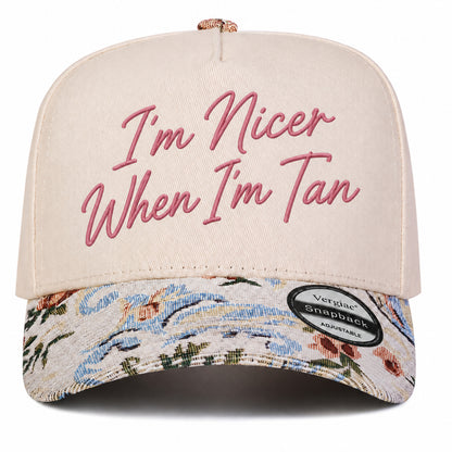 I'm Nicer When I'm Tan 5-Panel Trucker Hat