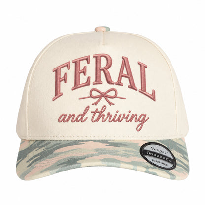 Feral And Thriving 5-Panel Trucker Hat