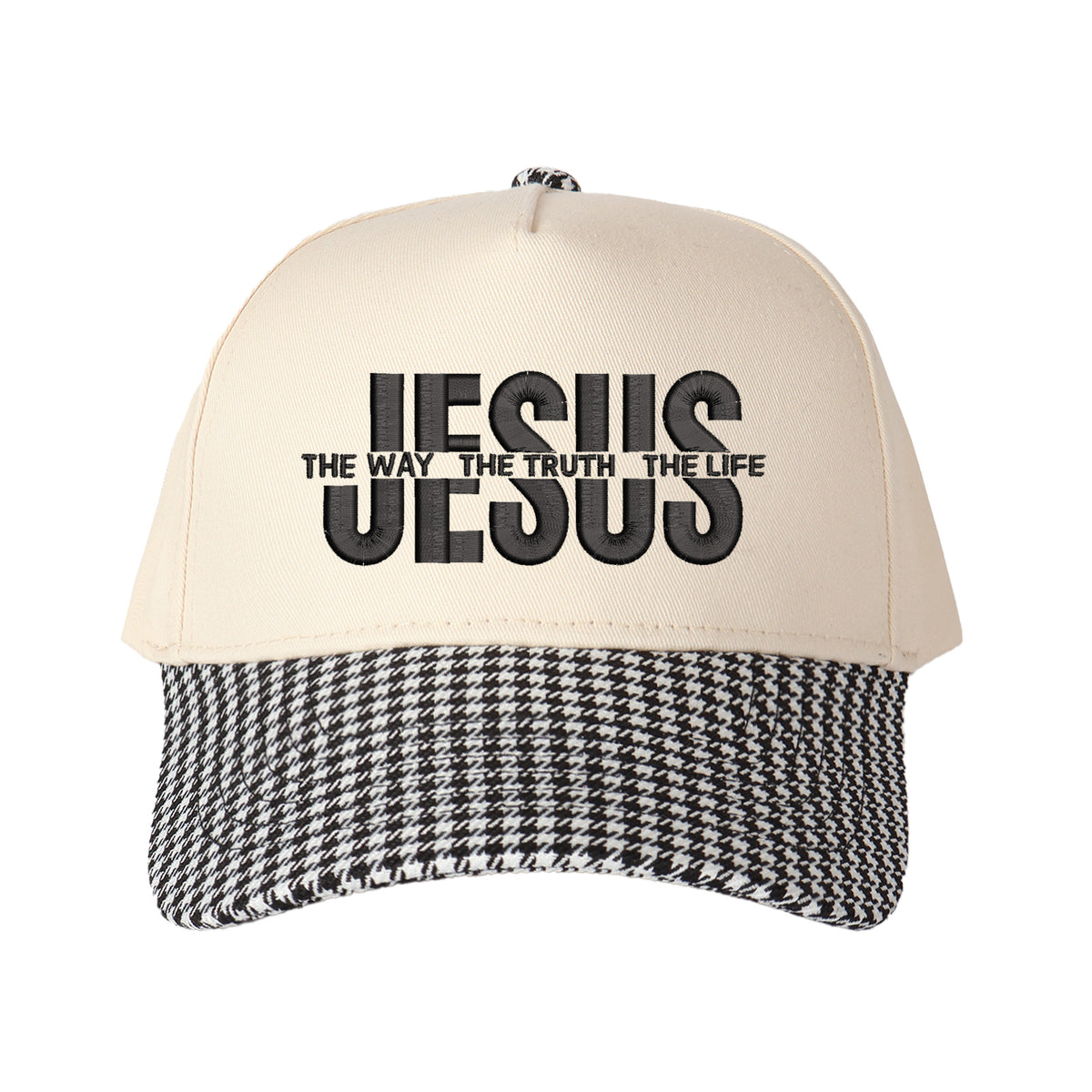 Jesus The Way The Truth The Life Embroidered Trucker Hat