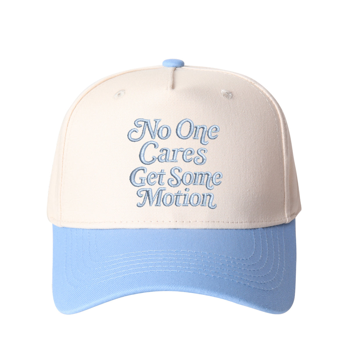 No One Cares Get Some Metion Embroidered Trucker Hat