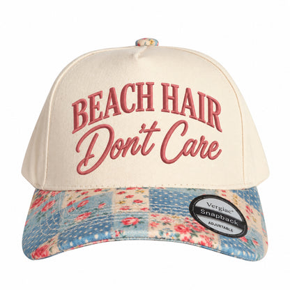 Beach Hair Dont Care Beach-themed 5-Panel Trucker Hat