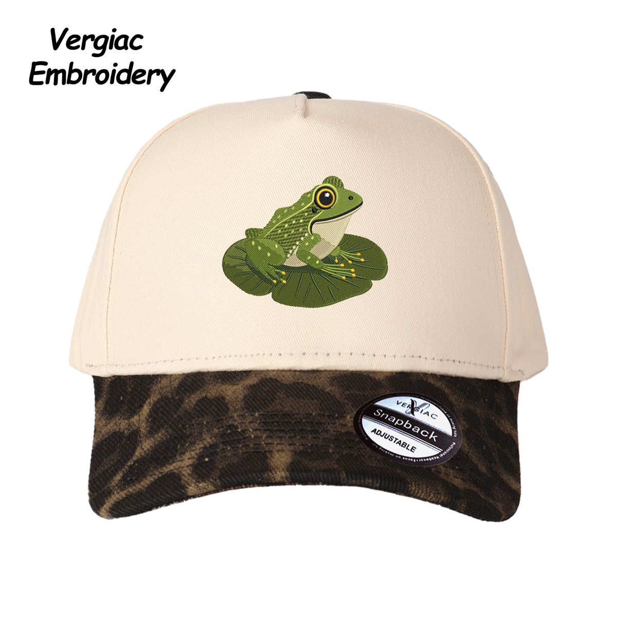 Frog Embroidered Trucker Hat