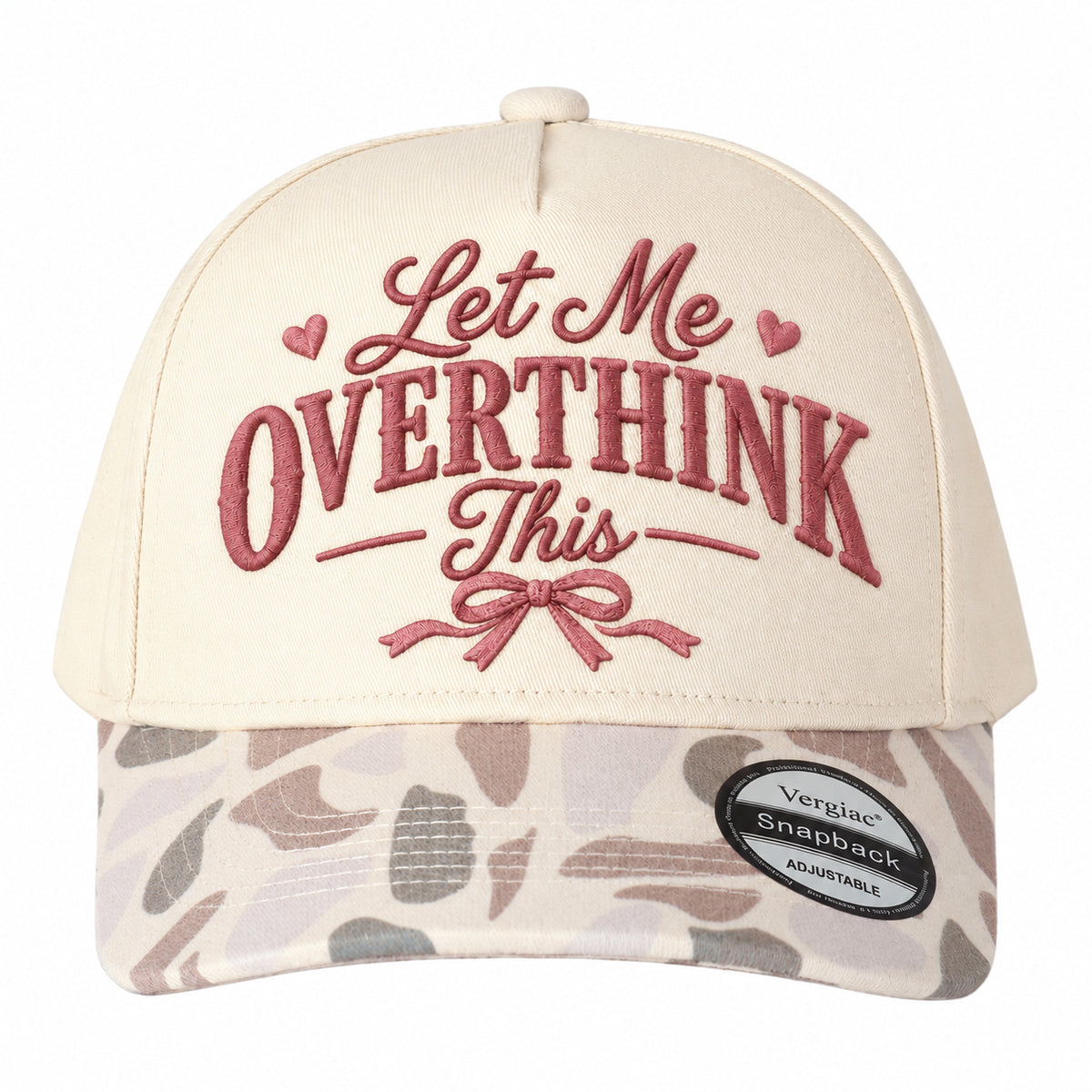 Let Me Overthink This Heart 5-Panel Trucker Hat