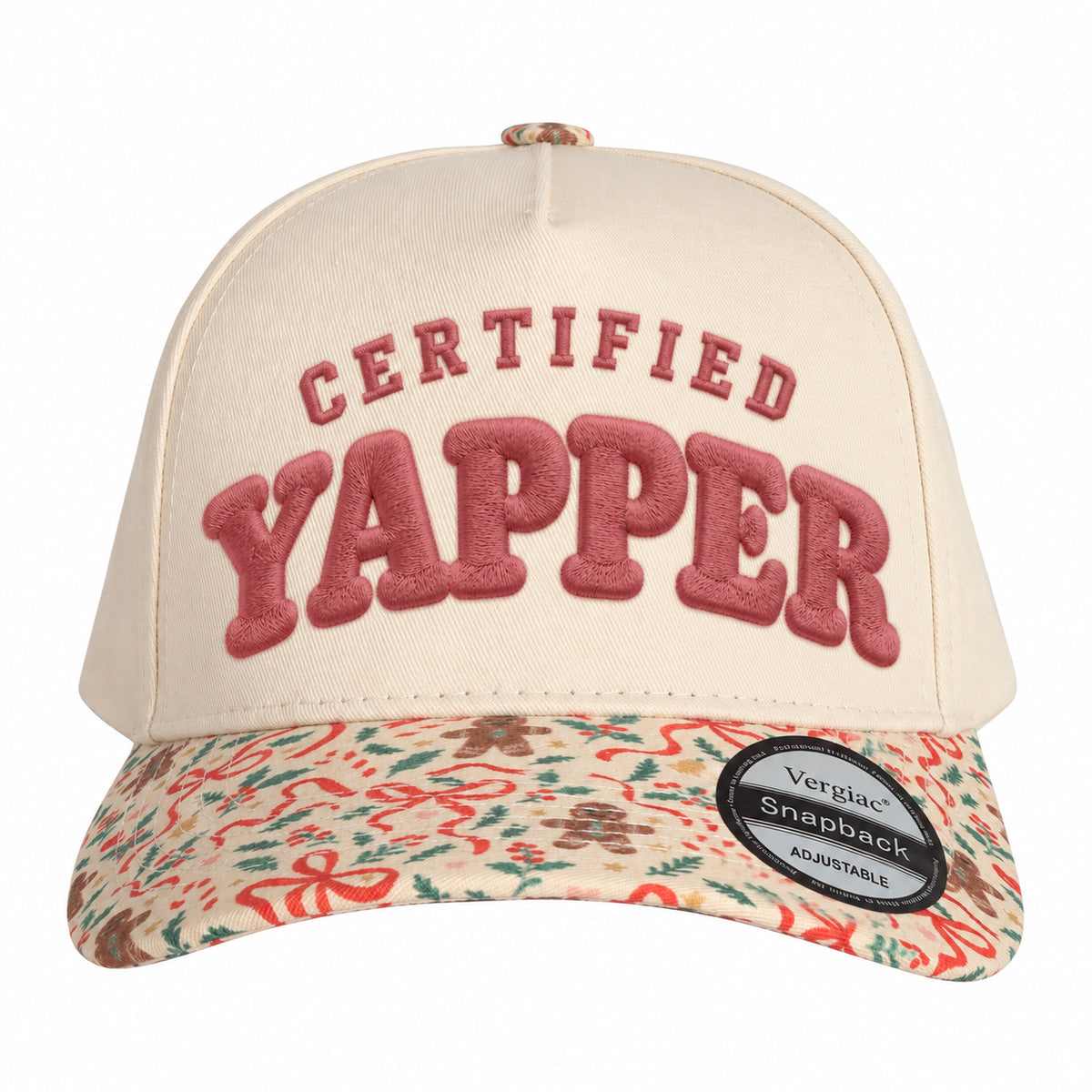 Certified Yapper Novelty Rounded 5-Panel Trucker Hat