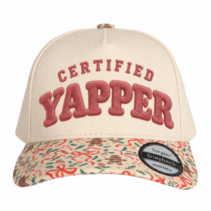 Certified Yapper Novelty Rounded 5-Panel Trucker Hat