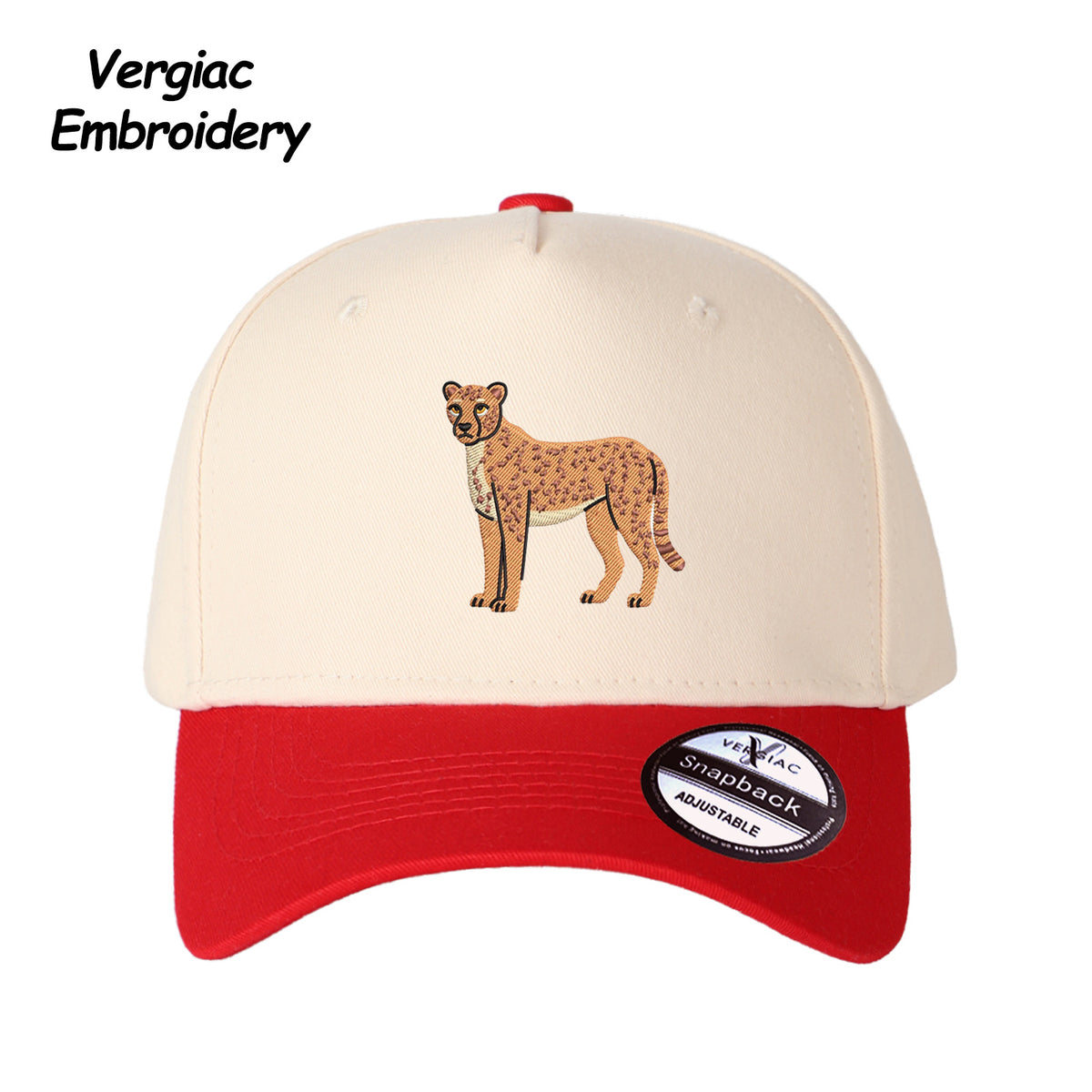 Cheetah Embroidered Trucker Hat