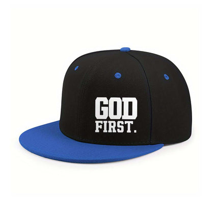 God First. Embroidered Trucker Hat