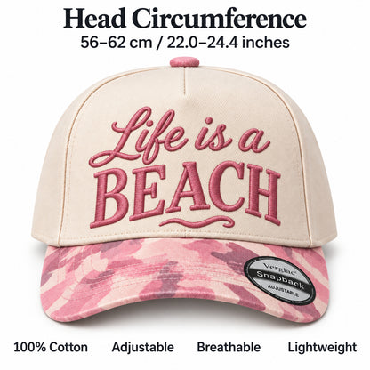 Life Is A Beach 5-Panel Trucker Hat