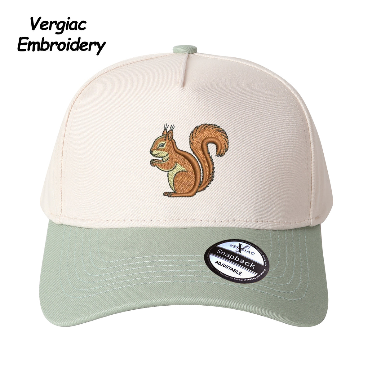 Squirrel Embroidered Trucker Hat