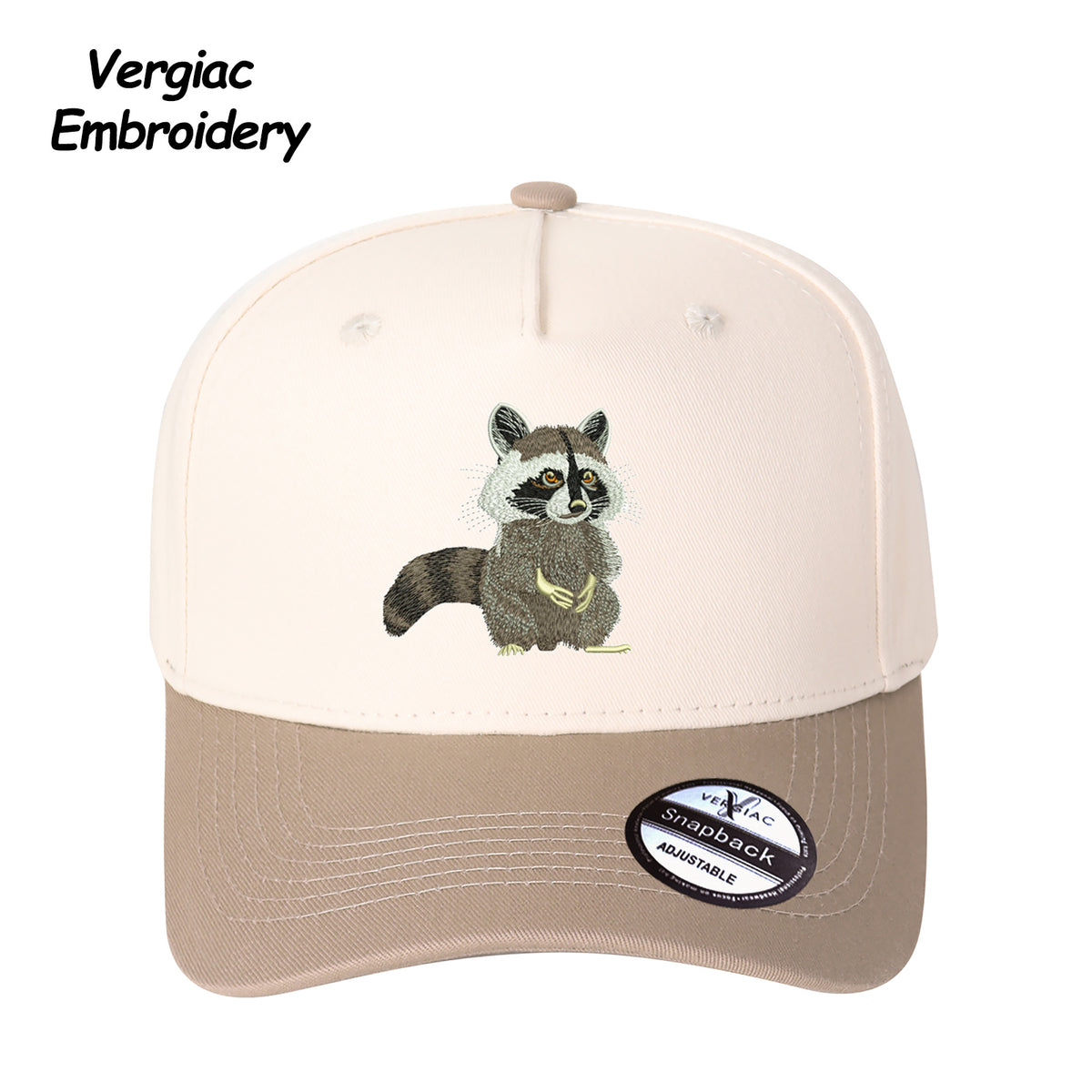 Raccoon Embroidered Trucker Hat