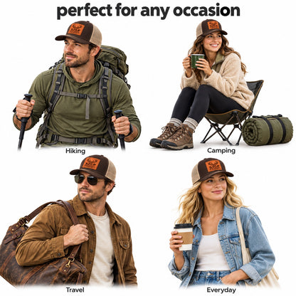 Whitetail Country Leather Patch Trucker Hat