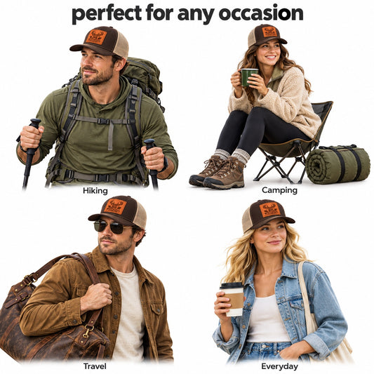 Whitetail Country Leather Patch Trucker Hat