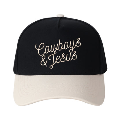 Cowboy & Jesus Embroidered Trucker Hat