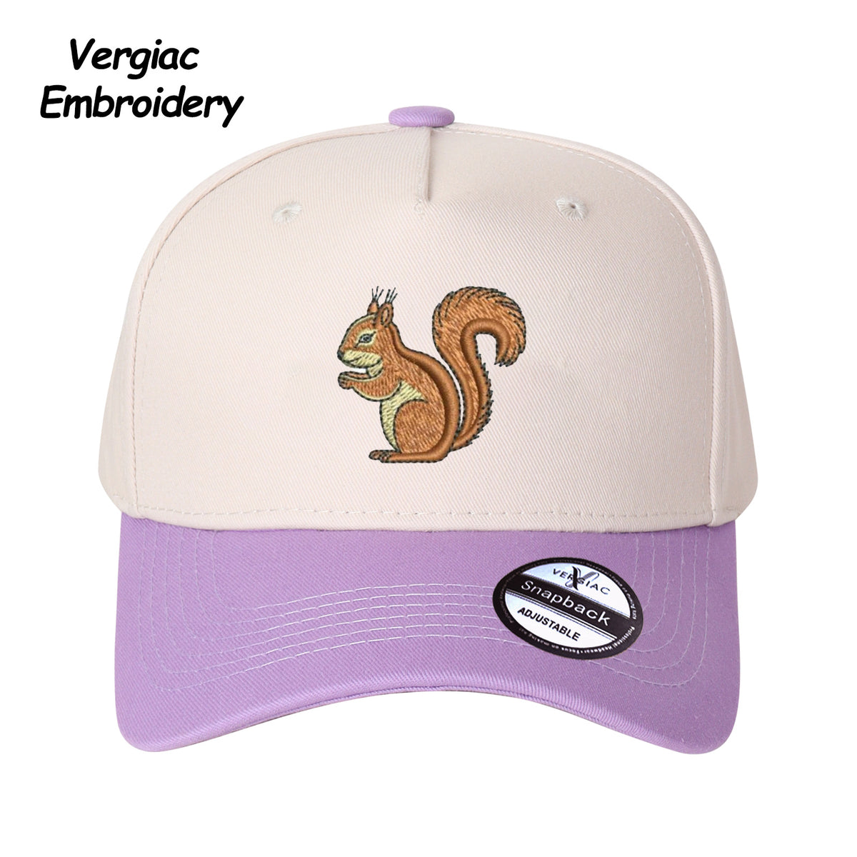 Squirrel Embroidered Trucker Hat