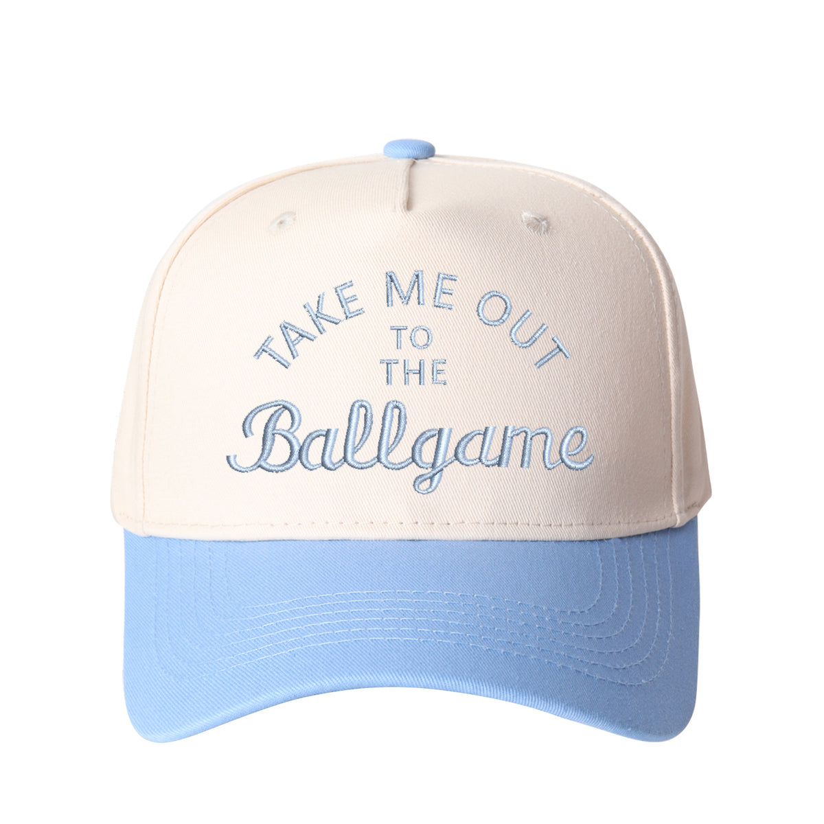 Take Me Out To The Ballgame Embroidered Trucker Hat