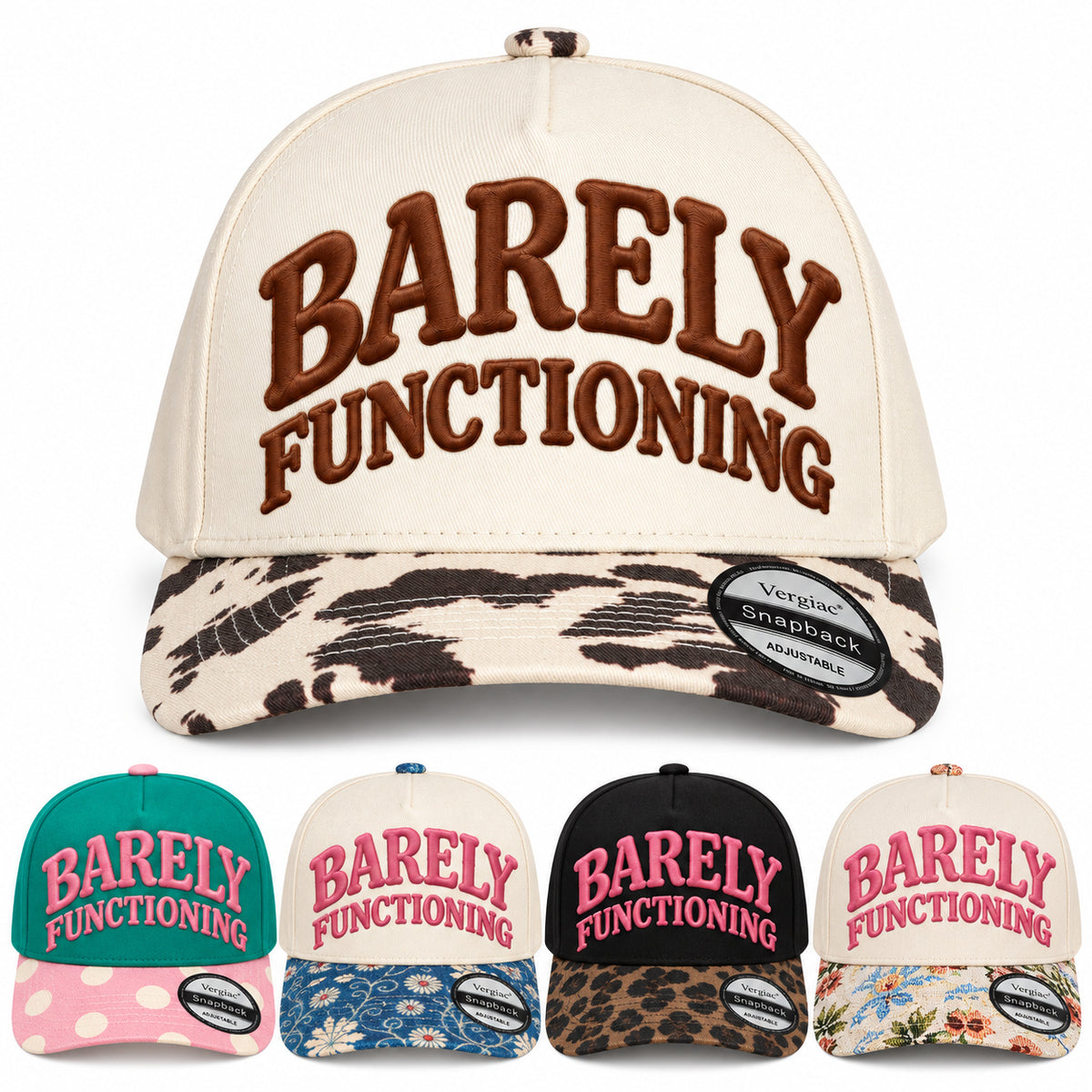 Barely Functioning 5-Panel Trucker Hat