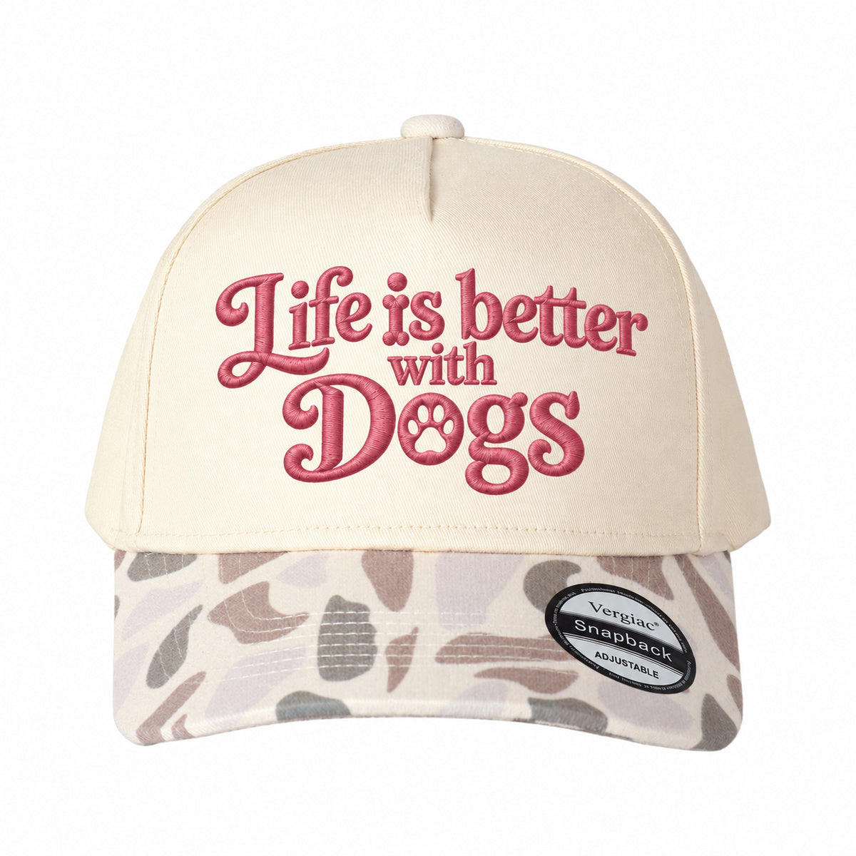 Life Is Better with Dogs 5-Panel Trucker Hat