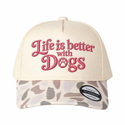 Life Is Better with Dogs 5-Panel Trucker Hat