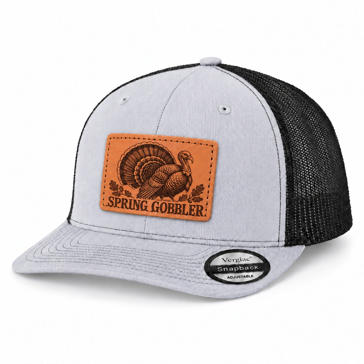 Spring Gobbler Leather Patch Trucker Hat