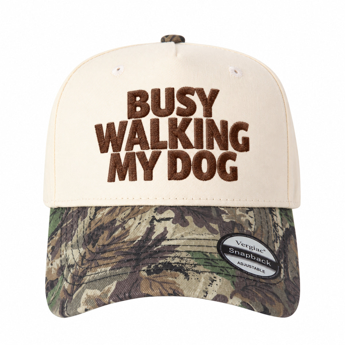 Busy Walking My Dog Pet-themed 5-Panel Trucker Hat