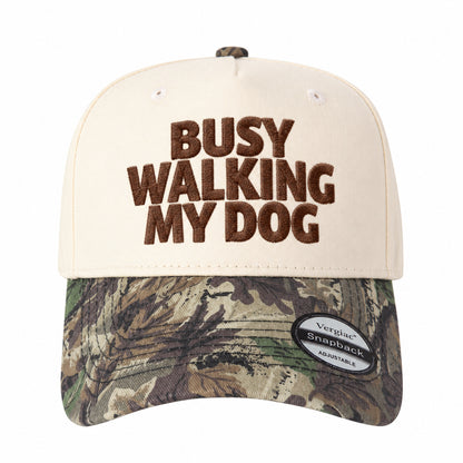 Busy Walking My Dog Pet-themed 5-Panel Trucker Hat