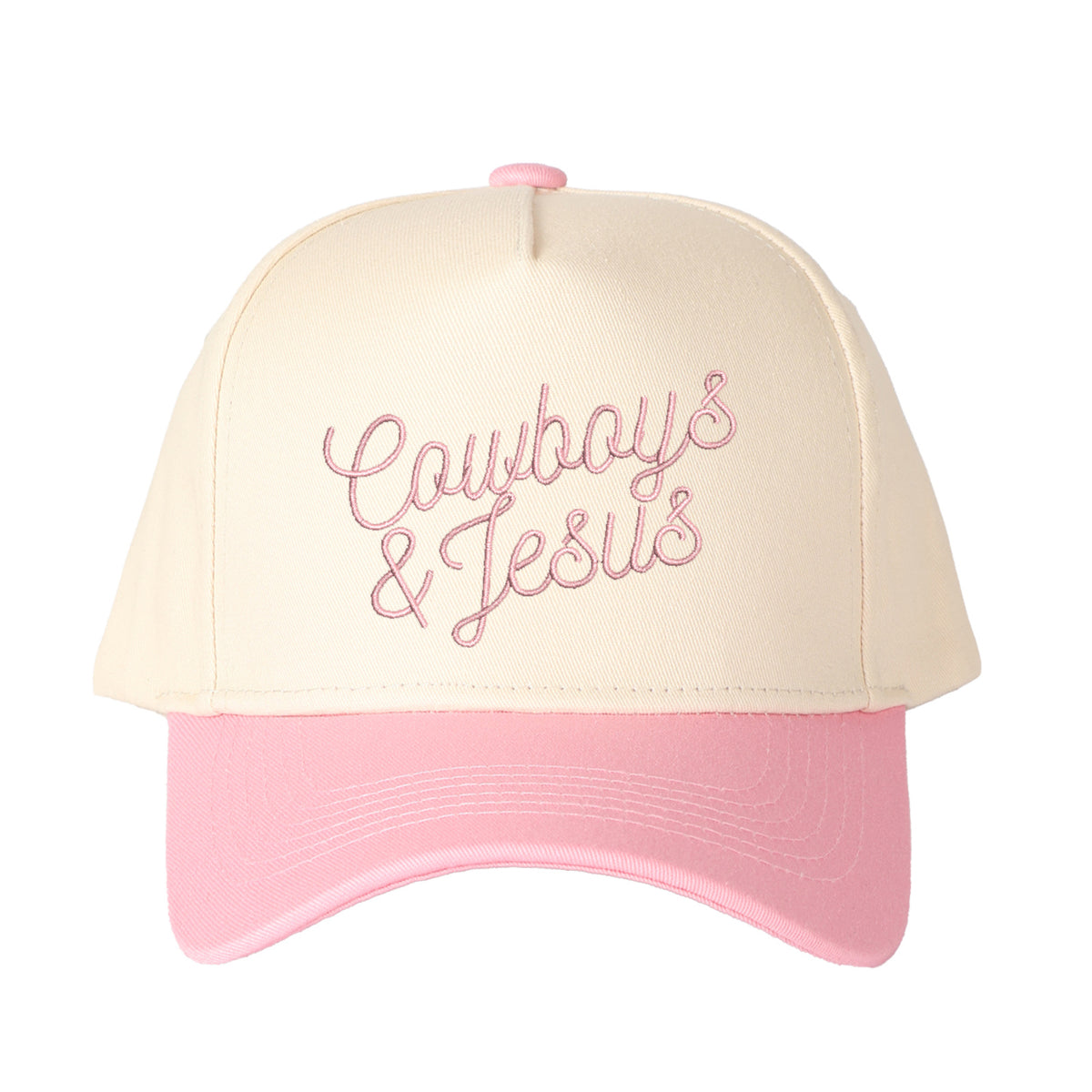 Cowboy & Jesus Embroidered Trucker Hat