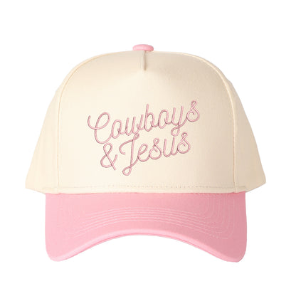 Cowboy & Jesus Embroidered Trucker Hat