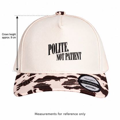 Polite, Not Patient 5-Panel Trucker Hat