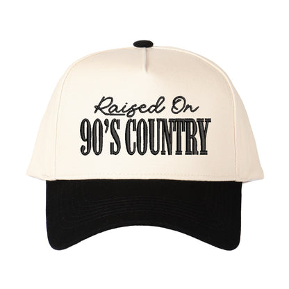 Raised On 90's Country Embroidered Trucker Hat