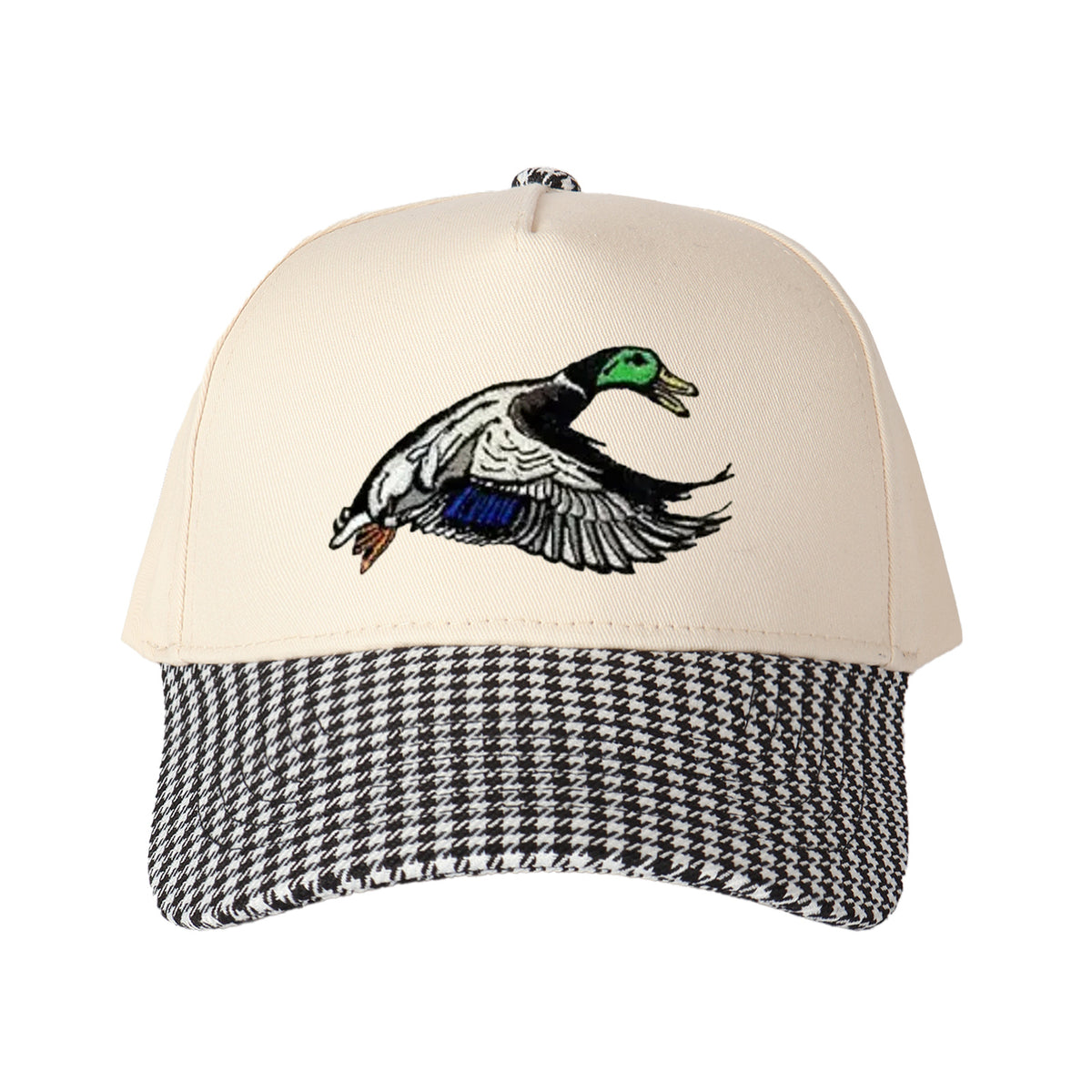 Flying Mallard Duck Embroidered Trucker Hat