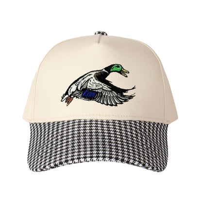 Flying Mallard Duck Embroidered Trucker Hat