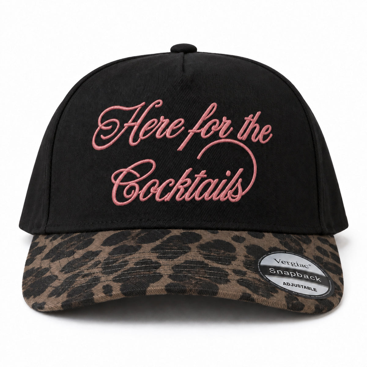 Here For The Cocktails 5-Panel Trucker Hat