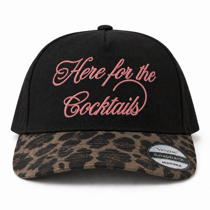 Here For The Cocktails 5-Panel Trucker Hat