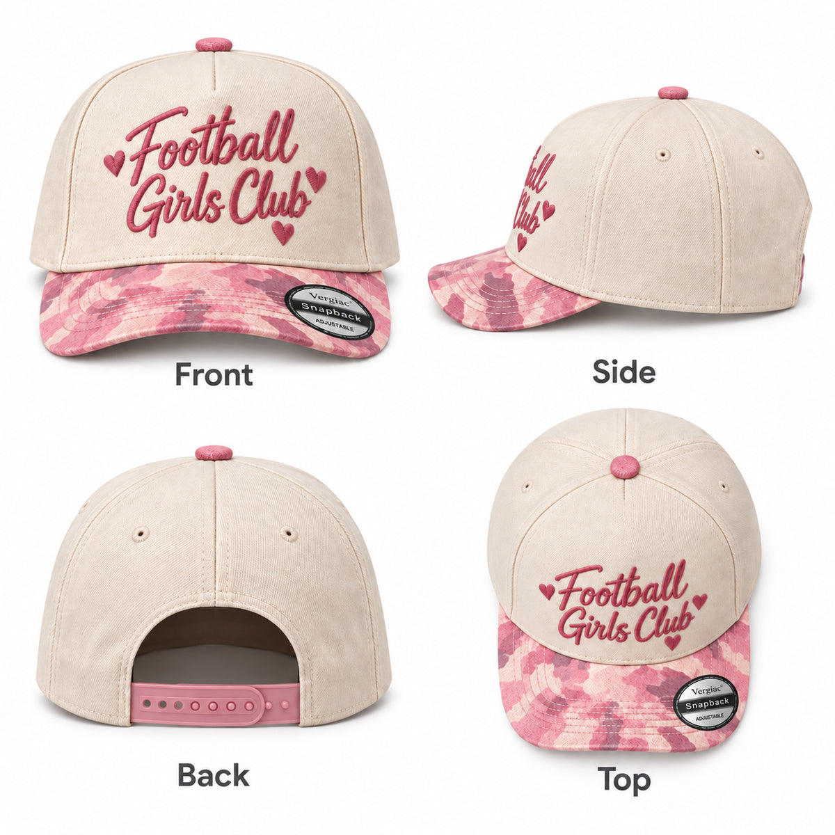 Football Girls Club 5-Panel Trucker Hat