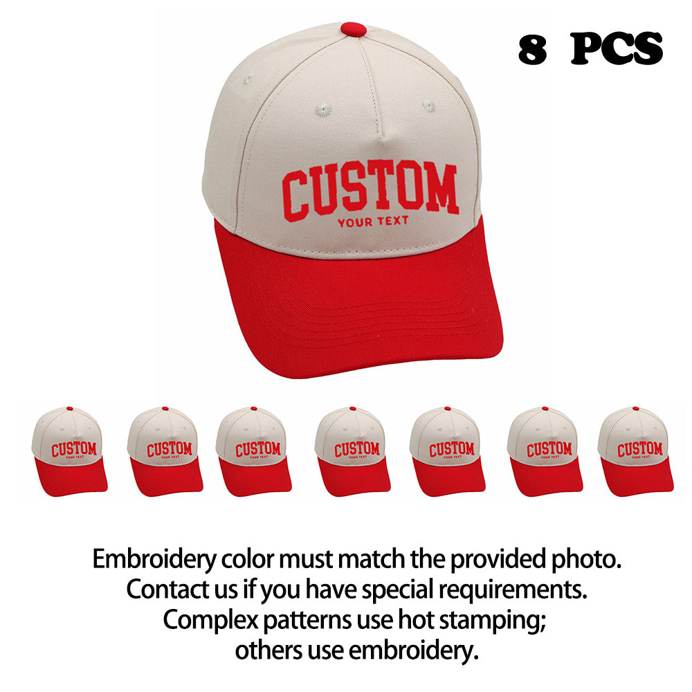Custom Embroidered Trucker Hats (8-Pack)