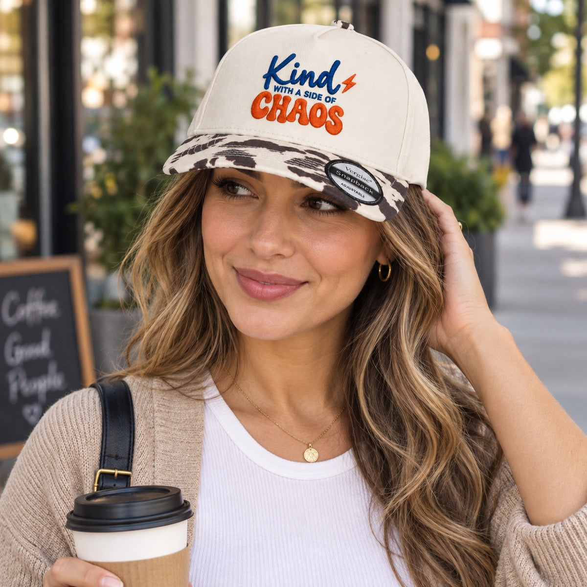 5-Panel Embroidered Cotton Trucker Hat with Printed Brim and Structured Front, Adjustable Unisex Baseball Cap, 1 Piece
