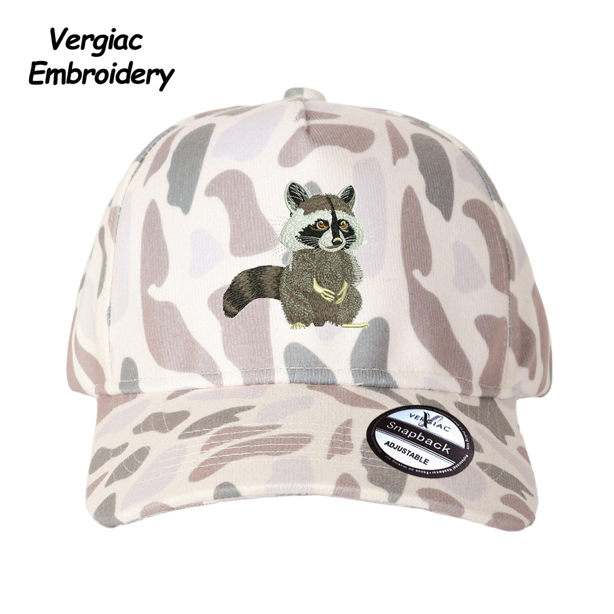 Raccoon Embroidered Trucker Hat