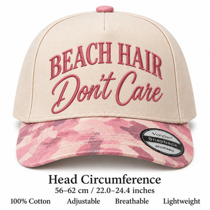 Beach Hair Dont Care Beach-themed 5-Panel Trucker Hat