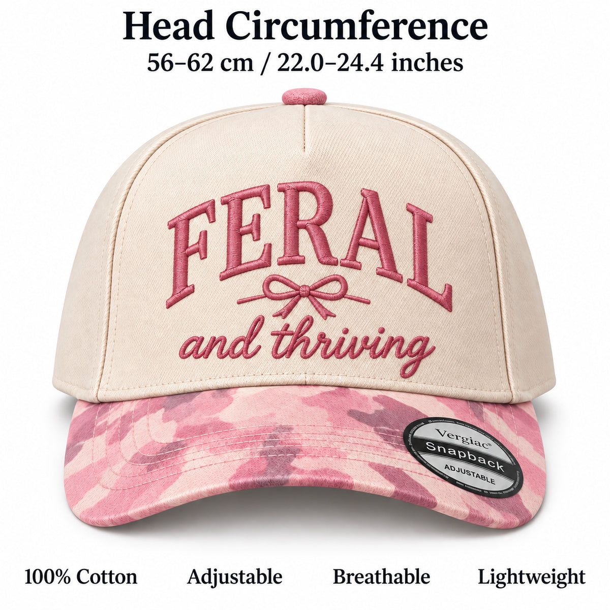 Feral And Thriving 5-Panel Trucker Hat