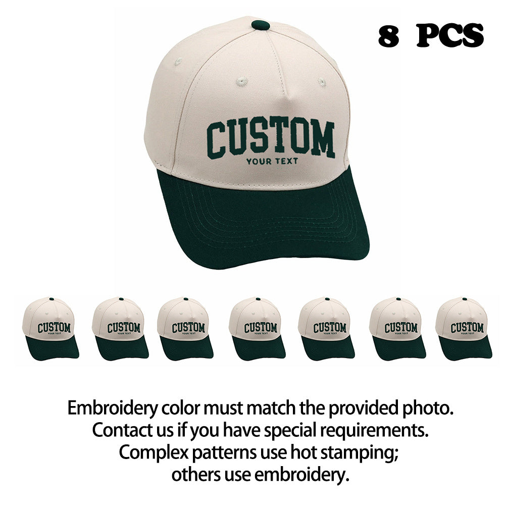 Custom Embroidered Trucker Hats (8-Pack)