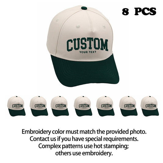 Custom Embroidered Trucker Hats (8-Pack)