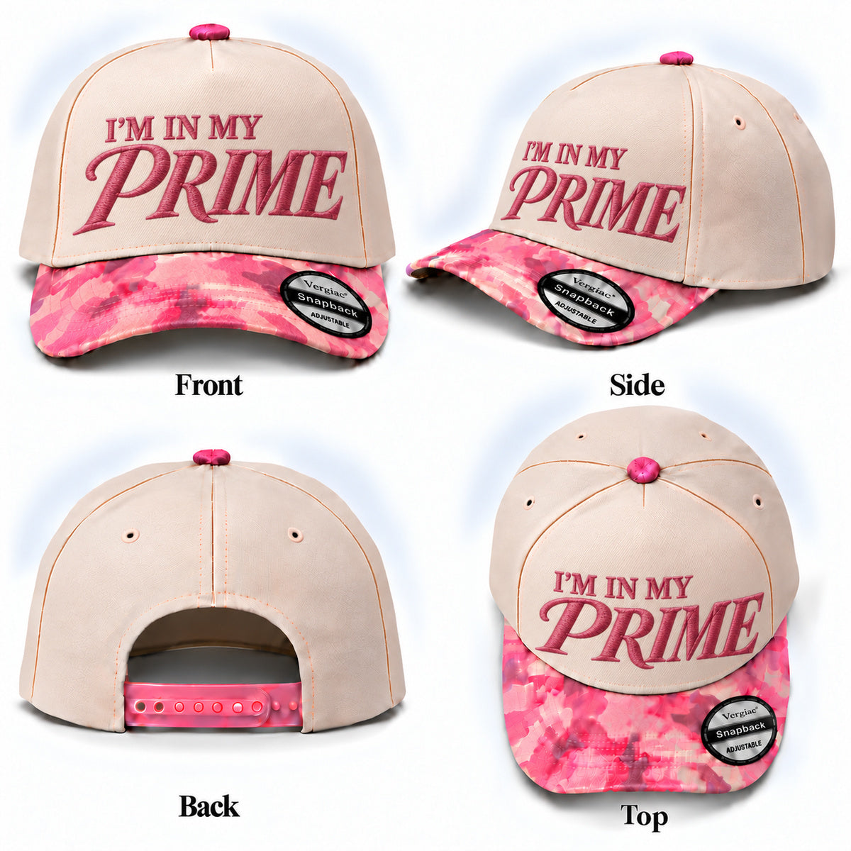Im In My Prime Vintage 5-Panel Trucker Hat