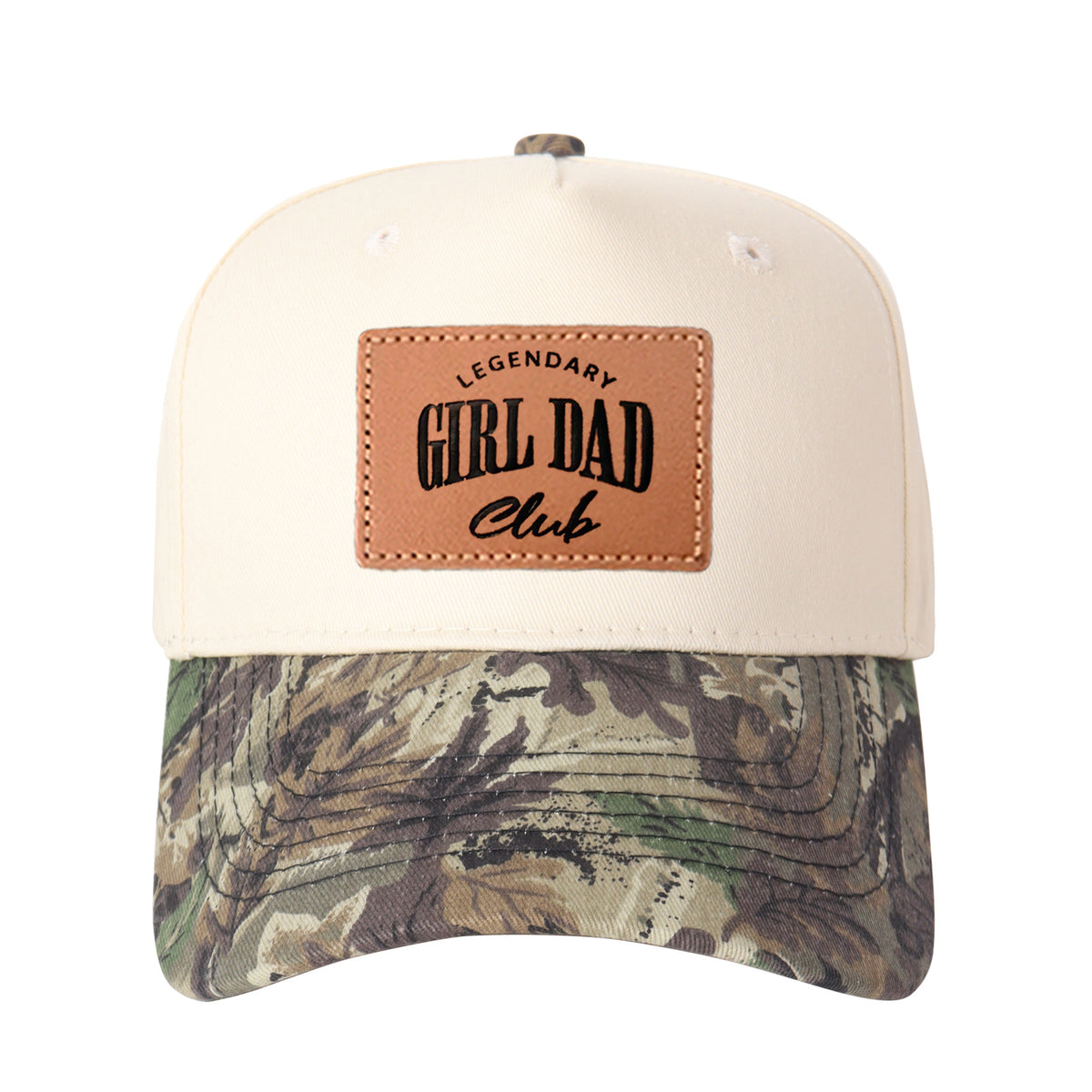 Legendary Girl Dad Club Leather Patch Trucker Hat