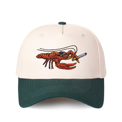 Cartoon Crayfish Embroidered Trucker Hat