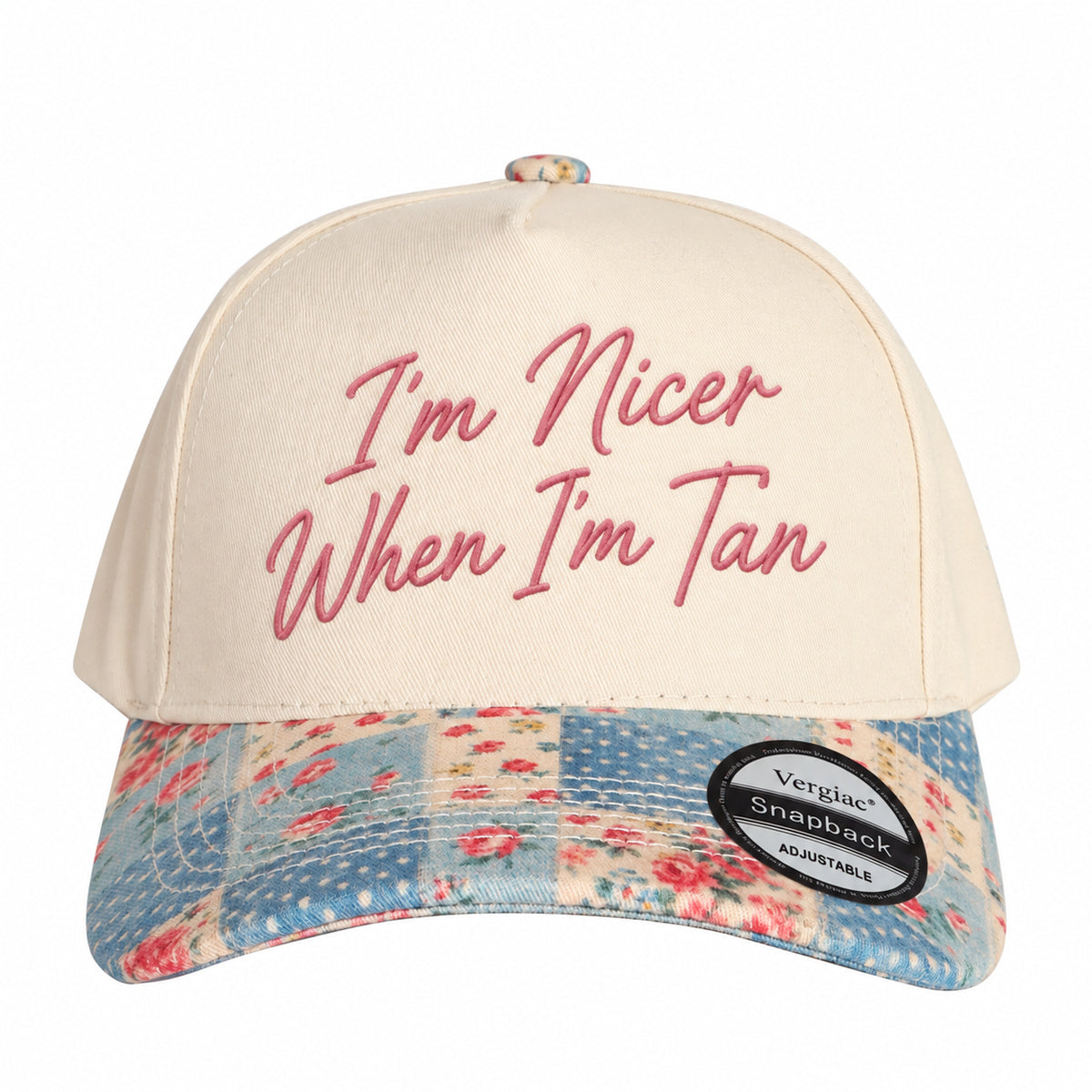 I'm Nicer When I'm Tan 5-Panel Trucker Hat