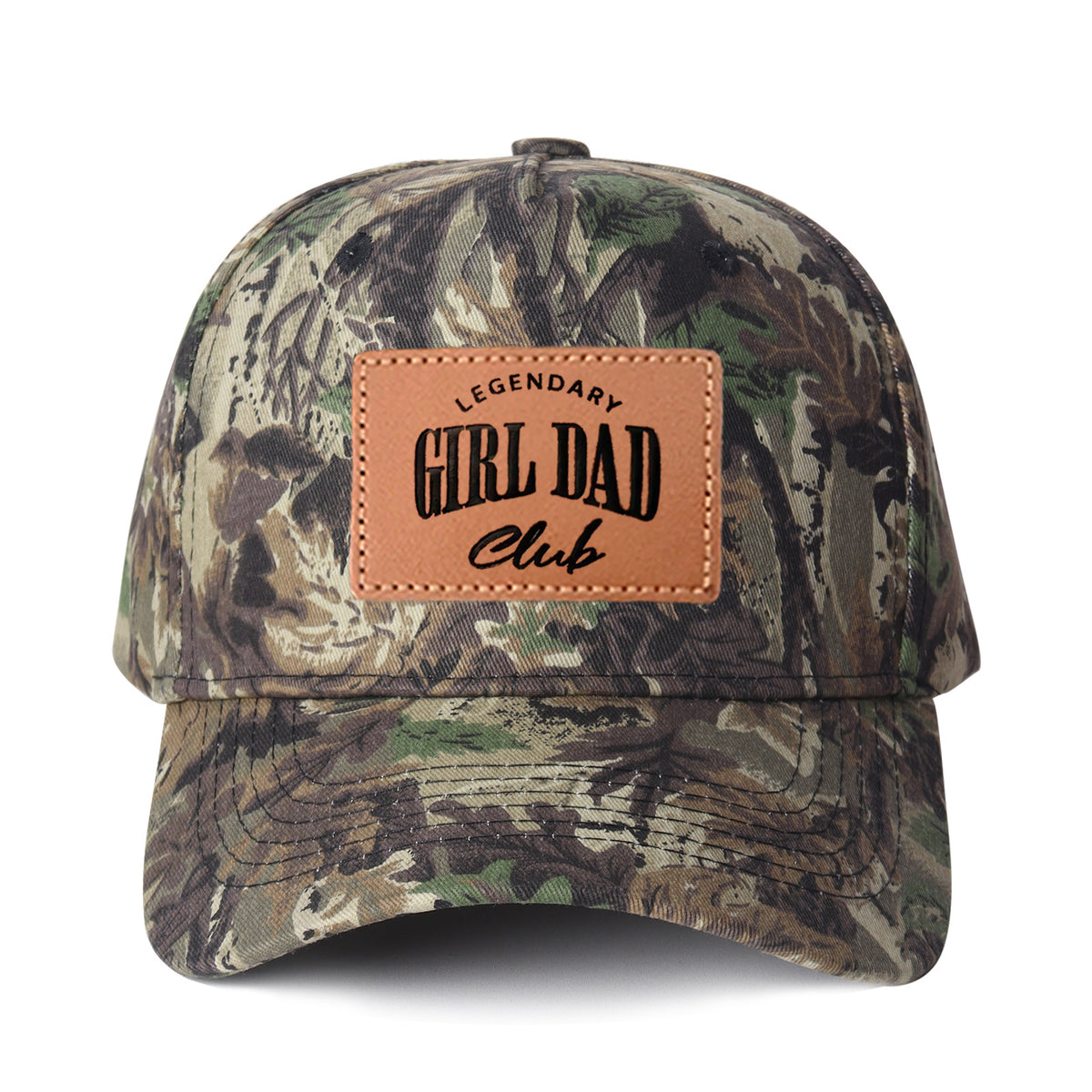 Legendary Girl Dad Club Leather Patch Trucker Hat