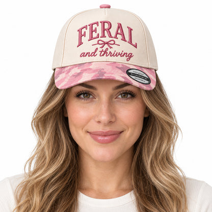 Feral And Thriving 5-Panel Trucker Hat