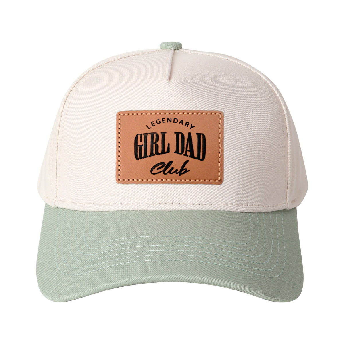 Legendary Girl Dad Club Leather Patch Trucker Hat
