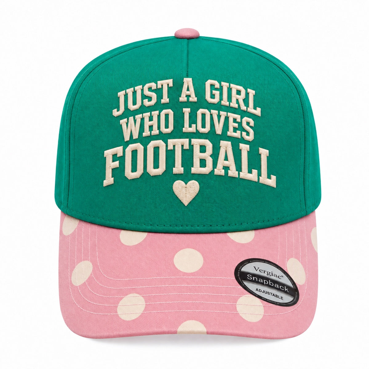 Just A Girl Who Loves Football 5-Panel Trucker Hat